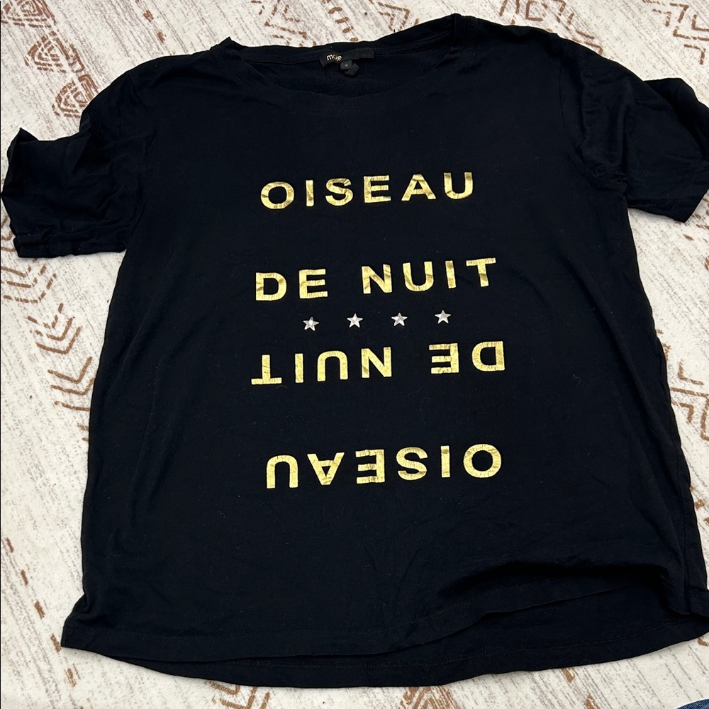 Maje Oiseau de nuit t-shirt